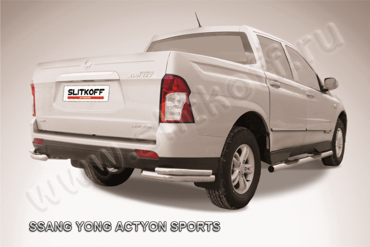 Уголки d57+d42 двойные SsangYong ACTYON SPORT (2013)