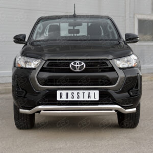 TOYOTA HILUX 2020- Защита переднего бампера d63 волна-d75х42 дуга THZ-003493