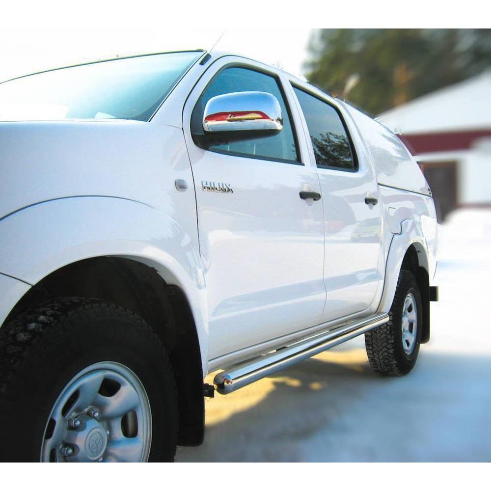 Toyota Hilux 2009-2014 Пороги труба d76 (вариант 3)