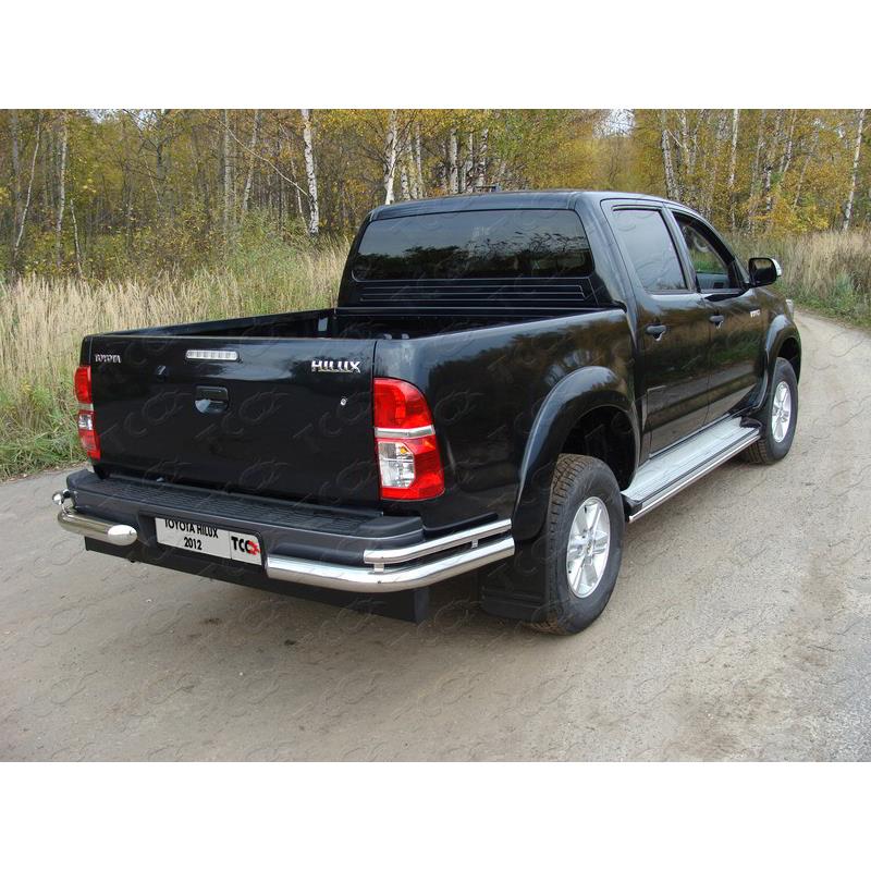TOYOTA HILUX 2011-2015 Защита задняя (уголки) 76,1/42,4 мм