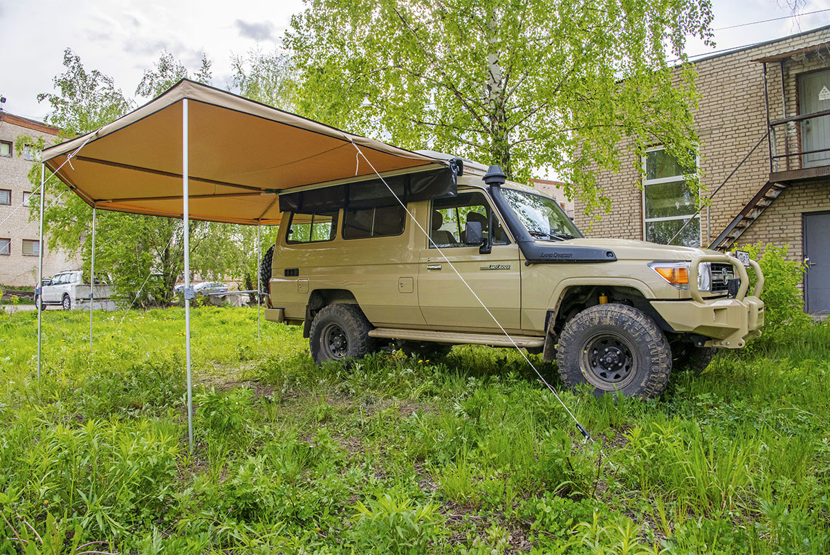 Маркиза автомобильная РИФ комбинированная (прямоугольная с веерной частью) 2,5х2,5 м (правая) — изображение 13