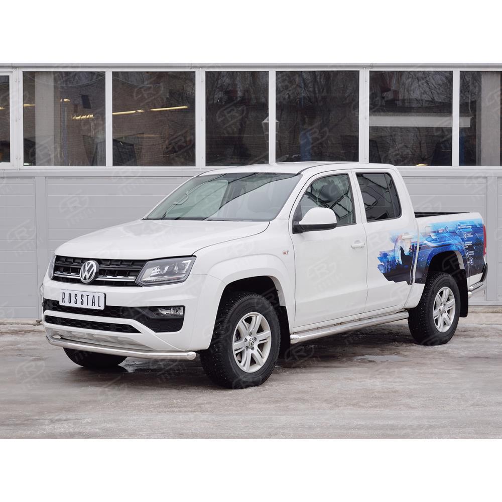 Защита переднего бампера D63 секция VOLKSWAGEN AMAROK 2016- — изображение 2