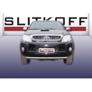Защита переднего бампера d76 радиусная Toyota Hilux 2011