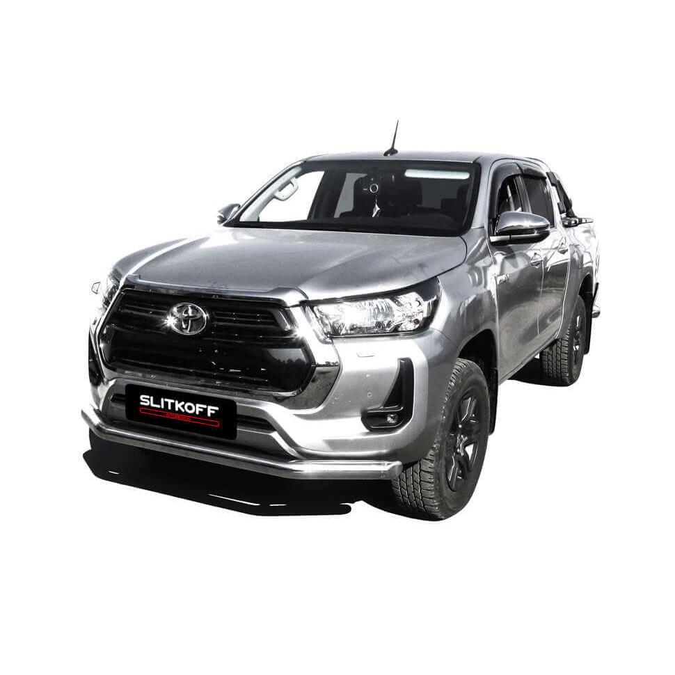Защита переднего бампера d76 Toyota Hilux (2020) — изображение 2
