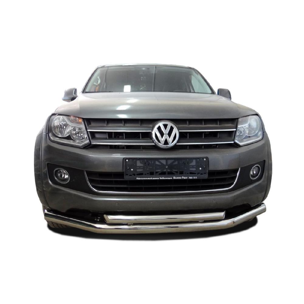Защита переднего бампера двойная Volkswagen Amarok 2009