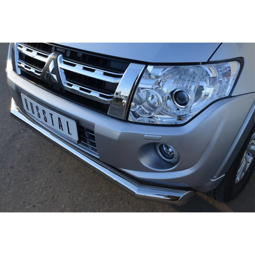 Защита переднего бампера Mitsubishi Pajero VI 2012-2014 — изображение 3