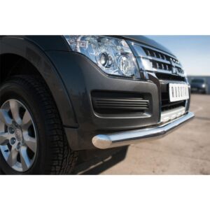 Защита переднего бампера Mitsubishi Pajero VI 2014-
