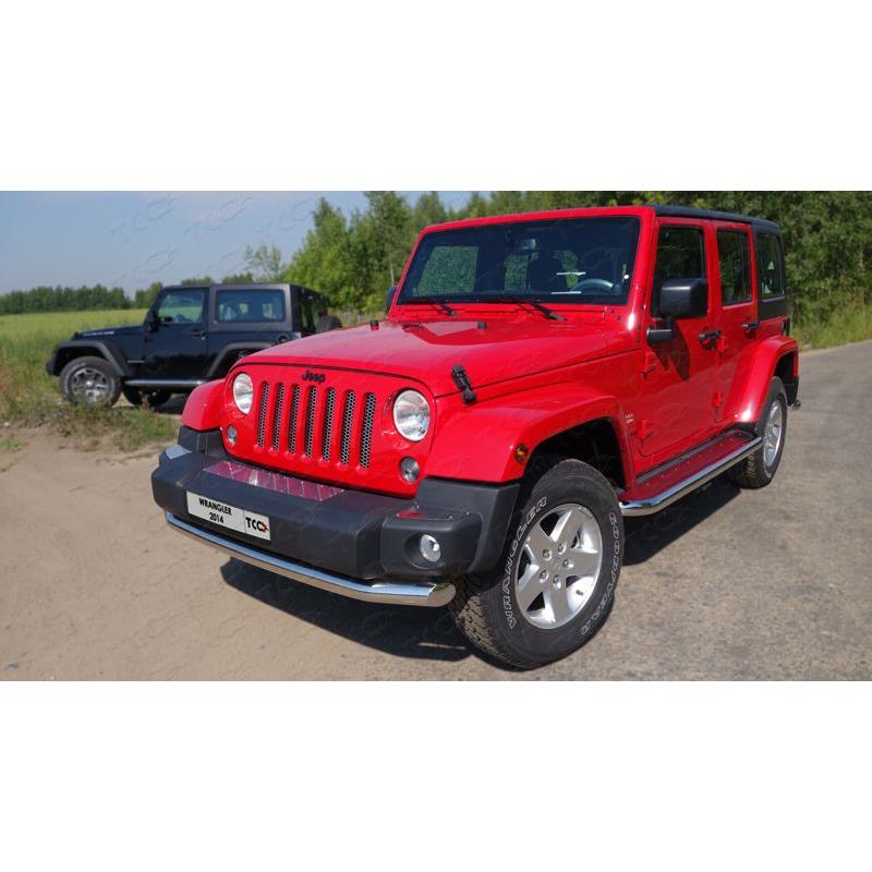 Защита передняя нижняя 76,1 мм для JEEP Wrangler 5D (3.6, JK) 2006-2018