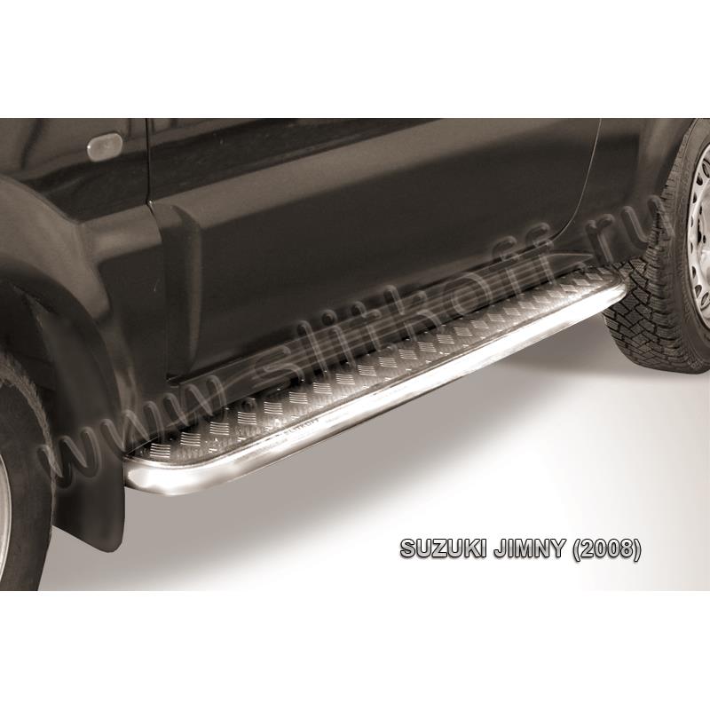 Защита порогов d57 с листом Suzuki Jimny