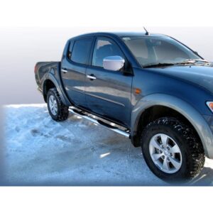 Защита порогов d76 с проступями Mitsubishi L-200 Triton