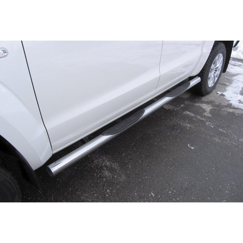 Защита порогов d76 с проступями Volkswagen Amarok (2016)