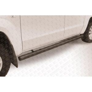 Защита порогов d76 труба черная Volkswagen Amarok (2013)