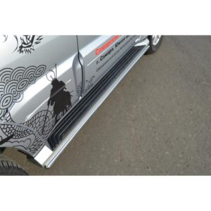 Защита порогов Mitsubishi Pajero VI 2012-2014
