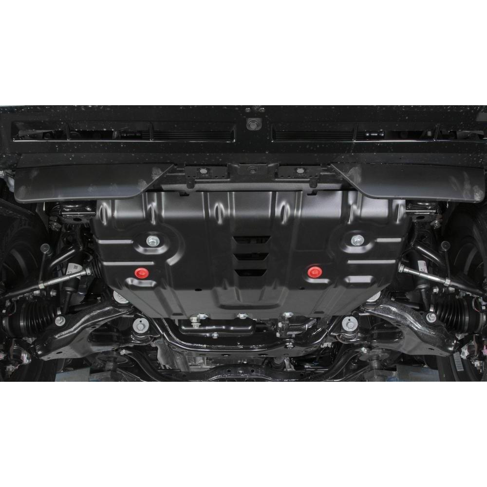 Защита радиатора + комплект крепежа, АвтоБРОНЯ, Toyota Land Cruiser 150 Prado 2009-н.в.