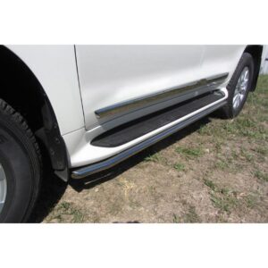 Защита штатного порога d42 Toyota Land Cruiser Prado (2014)