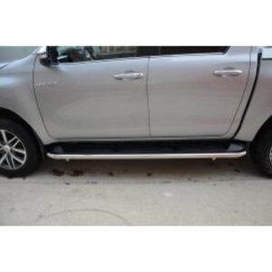 Защита штатного порога труба Toyota HiLux 2015