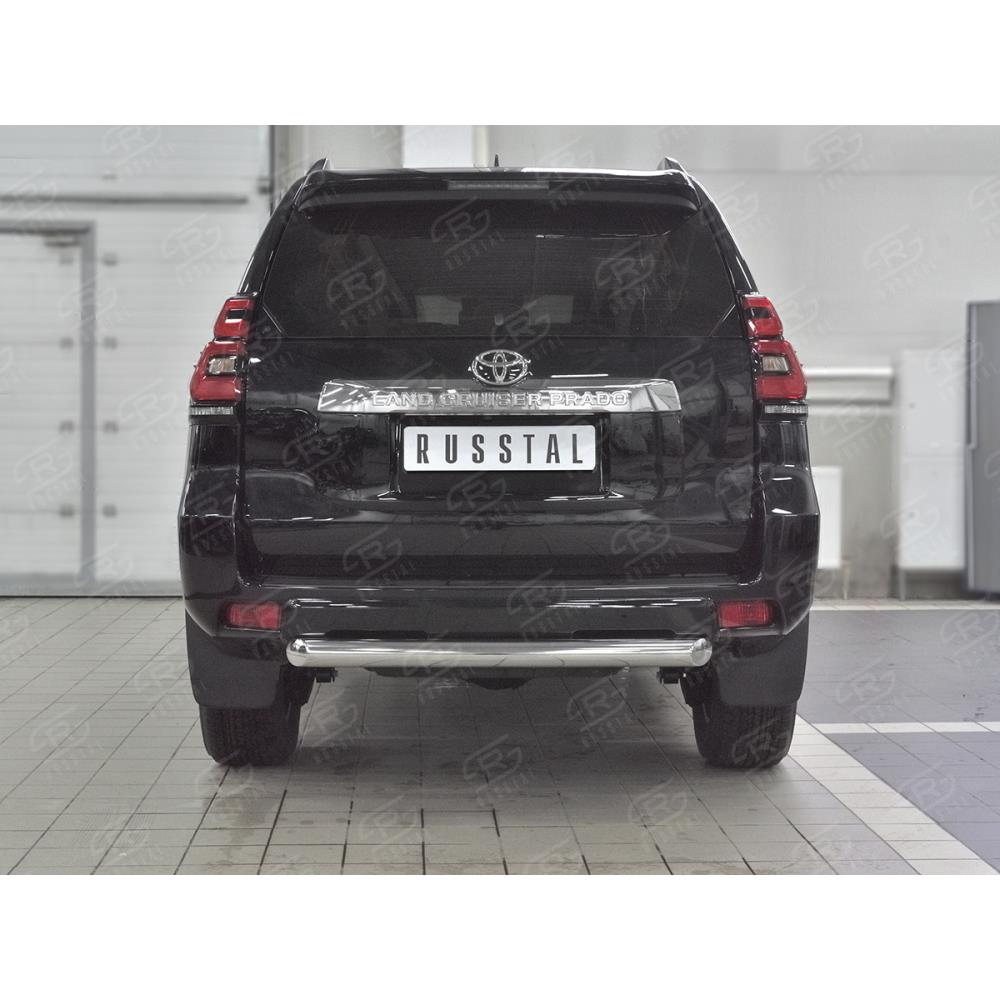 Защита заднего бампера d76 дуга на Toyota LC Prado 150 2018-н.в. — изображение 3