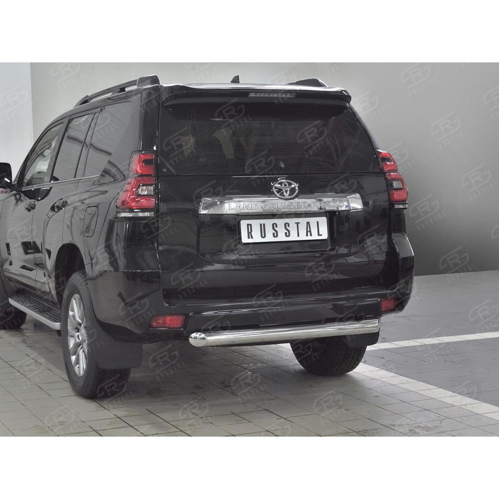 Защита заднего бампера d76 дуга на Toyota LC Prado 150 2018-н.в.