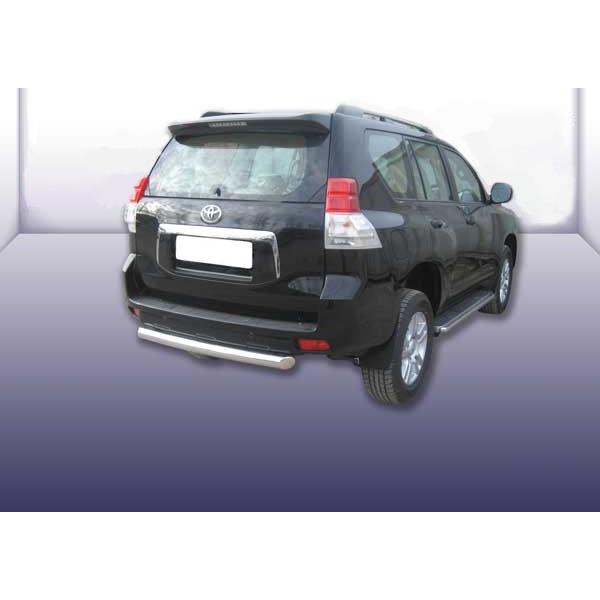 Защита заднего бампера d76 короткая Toyota Land Cruiser Prado (2010)