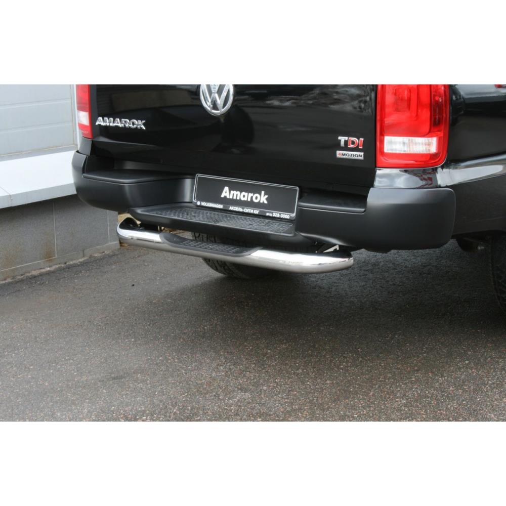 Защита заднего бампера d 76 ступень короткая "Volkswagen Amarok" 2010-, VWAM.75.1239