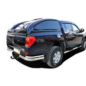 Защита заднего бампера угловая двойная Mitsubishi L200 2006