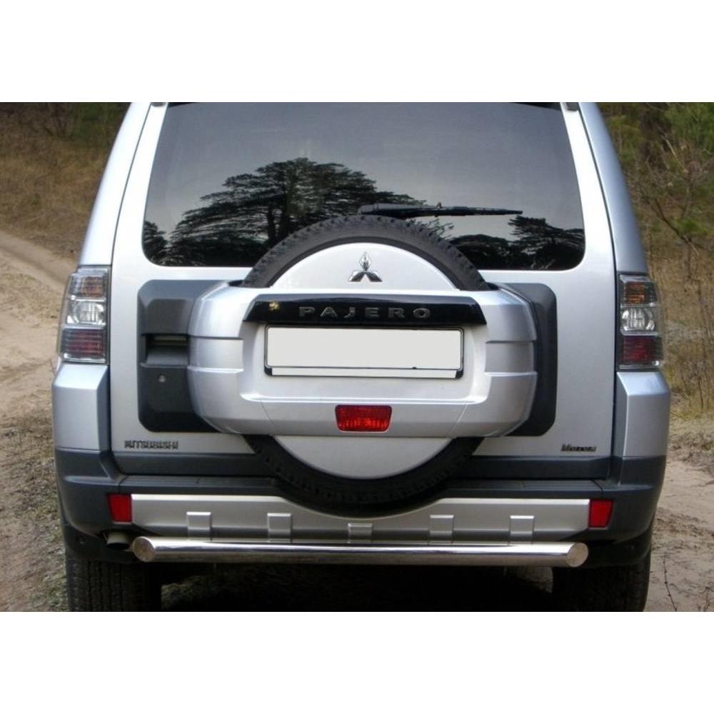 Защита заднего бампера Mitsubishi Pajero VI 2006-2011