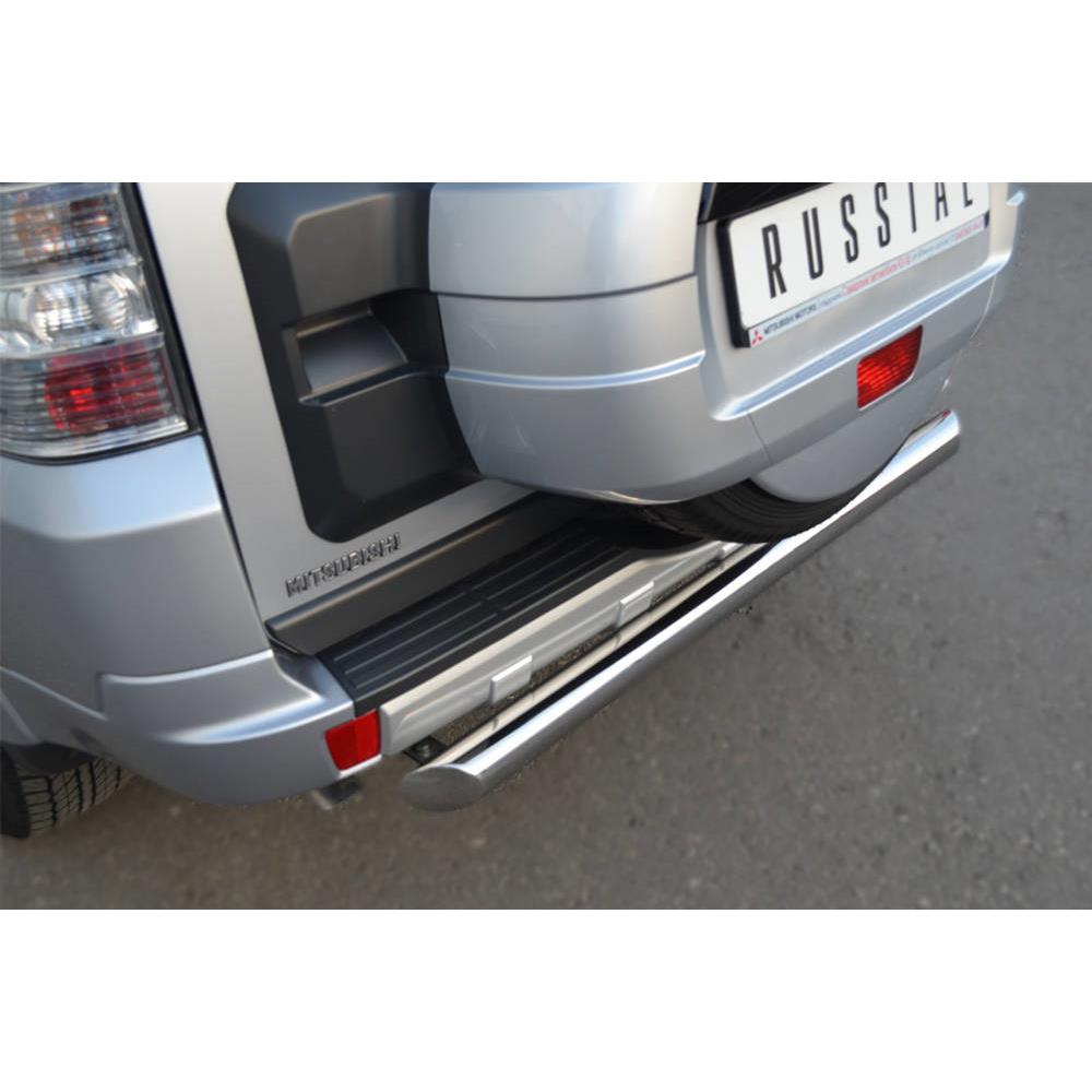 Защита заднего бампера Mitsubishi Pajero VI 2012-2014 — изображение 2