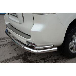 Защита заднего бампера угловая большая Toyota Land Cruiser Prado 150 2010