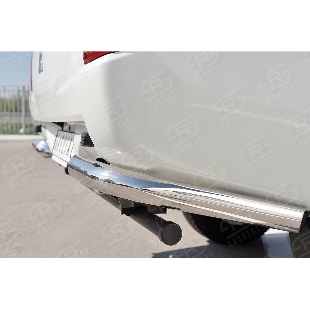 Защита заднего бампера уголки d63(секции) Mitsubishi L200 2015-н.в. — изображение 3