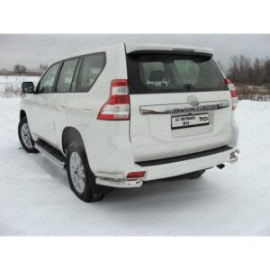 Защита задняя (уголки) 76,1х42,4 мм TOYOTA Land Cruiser 150 Prado 2013-2017