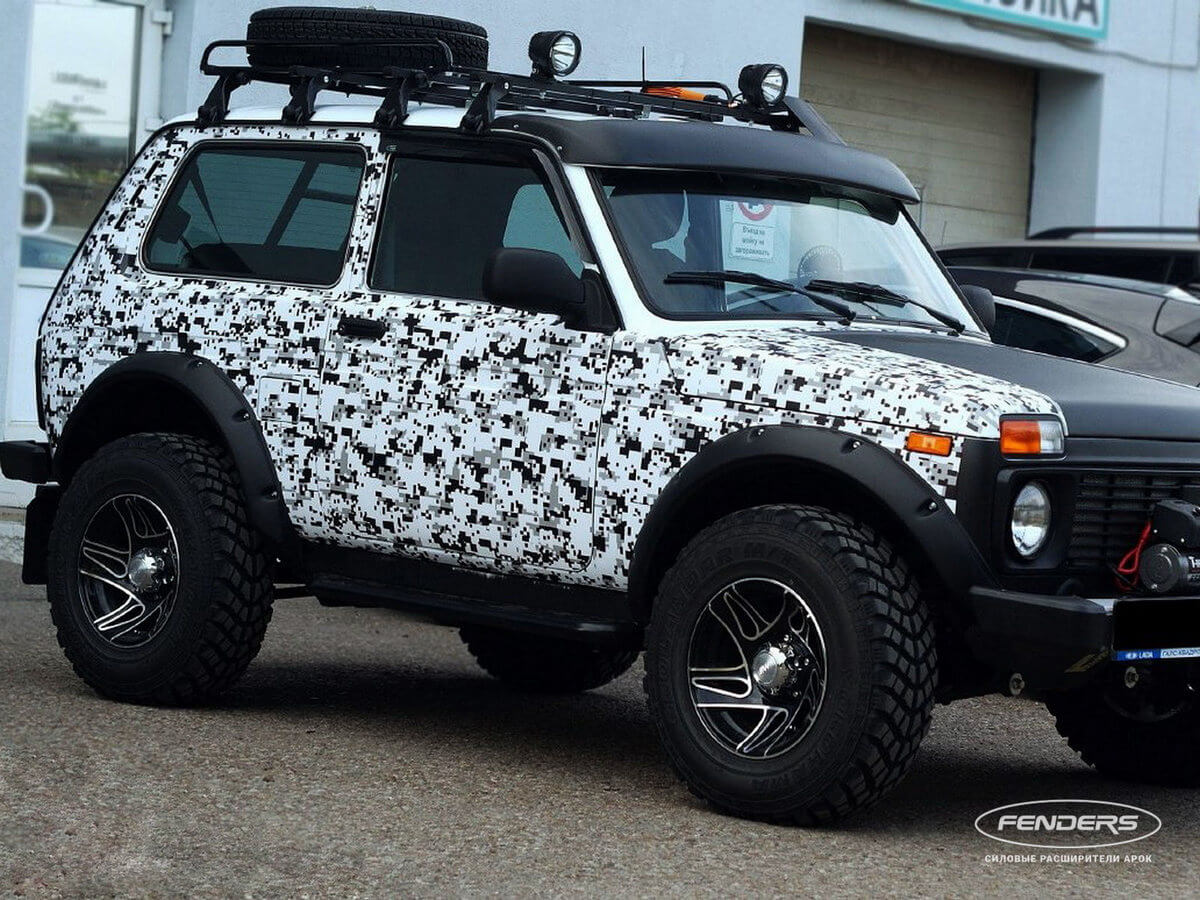 Расширители колесных арок Lada Niva 3-дверная под стандартные арки