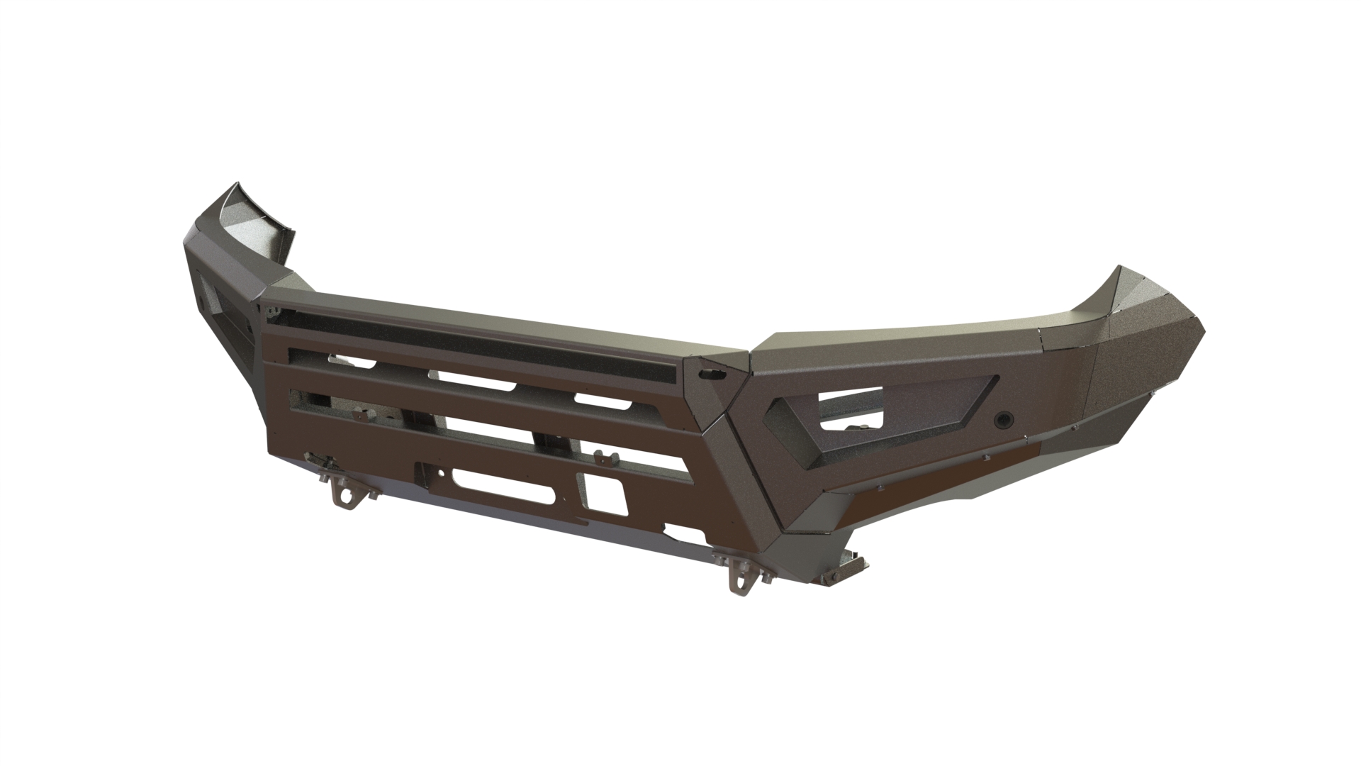 Бампер передний Toyota Land Cruiser 200 2008-2015 под балку и ПТФ